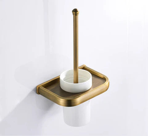 Brass Modern Toilet Brush Holder #201936 - Image 3