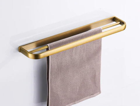 Brass Modern Double Towel Rail #201940 - Image 3