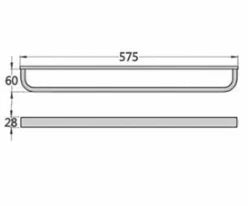 Gold Modern Bath Towel Rail #201942 - Image 3
