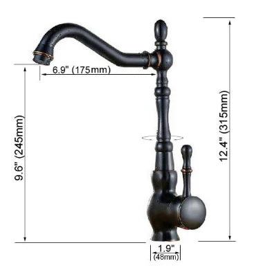 Oil Rubbed Antique Kitchen Mixer #201787 - Image 5