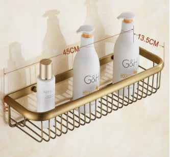Brass Modern Single Storage Basket #201830 - Image 2