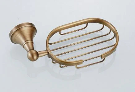 Antique Brass Soap Holder #20186 - Image 3