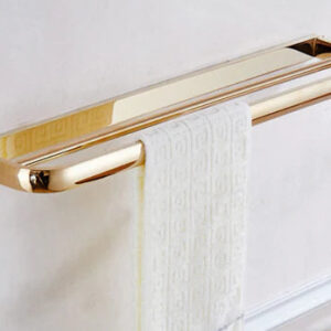 Gold Modern Double Towel Rail #201941