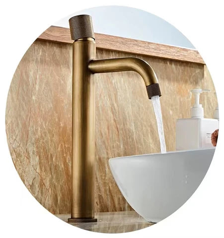 Tall Brass Basin Mixer #202517