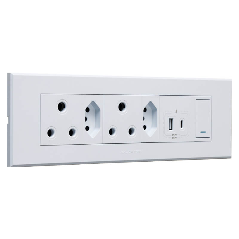 VETI 3 - Double RSA Sockets, Double RSA V-Slim, Combined USB A&C Socket Module - Image 5
