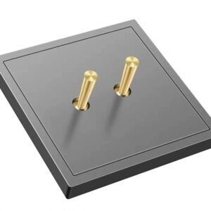 Luna Grey with Brass Toggle 2 Levers