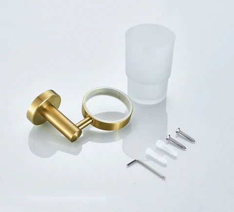 Brushed Gold Minimal Toothbrush Holder #201875 - Image 5