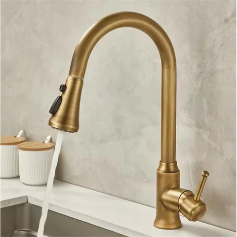 Brass Pull Out Kitchen Mixer #20259 - Image 3