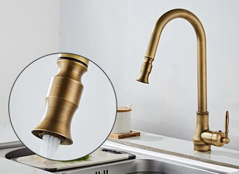 Brass Pull Out Kitchen Mixer #201841 - Image 2