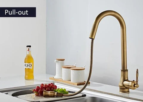 Brass Pull Out Kitchen Mixer #201841 - Image 3