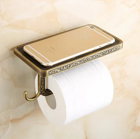 Antique Embossed Toilet Roll Holder - Image 4
