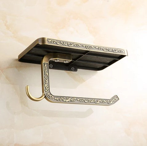 Antique Embossed Toilet Roll Holder - Image 2