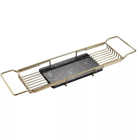 Gold & Black Marble Bath Caddy #20206 - Image 9