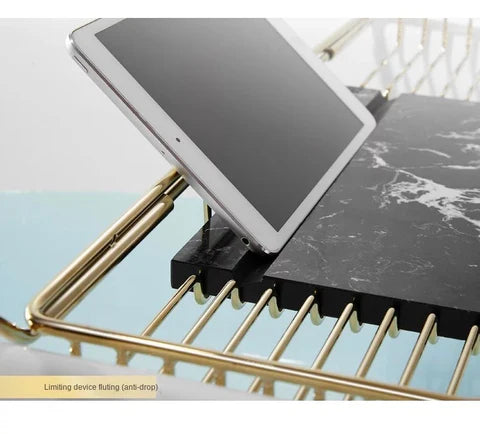 Gold & Black Marble Bath Caddy #20206 - Image 6