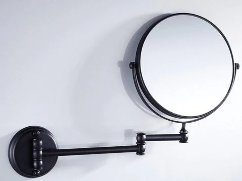 Double Sided Magnification Vanity Mirror Black- Wall Mount #201859 - Image 3