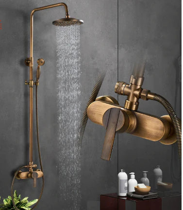 Antique Wall Mounted Shower with Single Lever #201842 - Image 3
