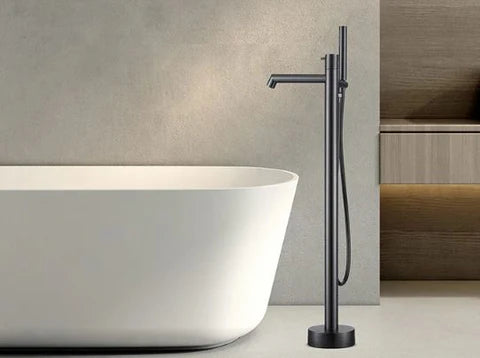 Gunmetal Grey Floor Stand Bath Mixer #202418 - Image 5