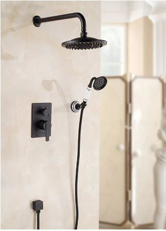 Oil Rubbed Black Shower Unit with Ceramic Hand Shower #20164 - Image 2