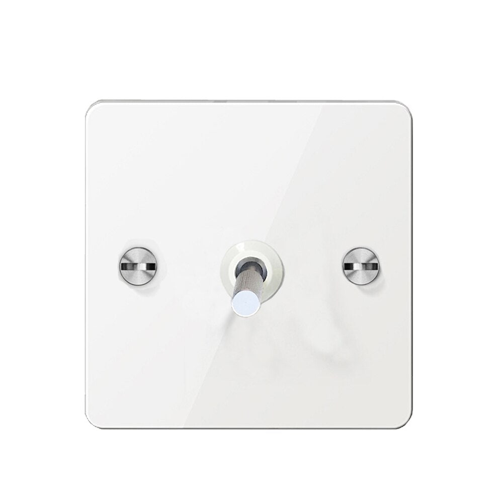 Detailed - White with Silver Toggle - 1 lever - Image 3