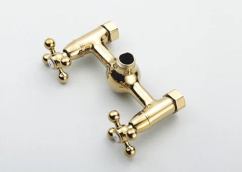 Polished Gold Wall Mounted Shower #20220 - Image 9