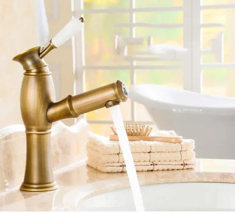 Brass Pull Out Basin Mixer #202437