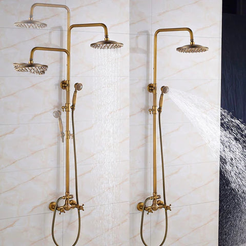 Wall Mounted Brass Shower With Hand Shower #201725 - Image 2