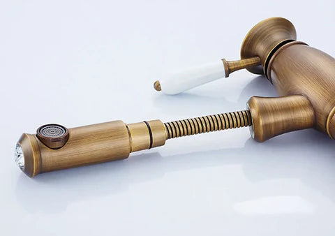 Brass Pull Out Basin Mixer #202437 - Image 8