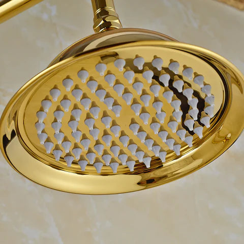 Polished Gold Wall Mounted Shower #20220 - Image 4