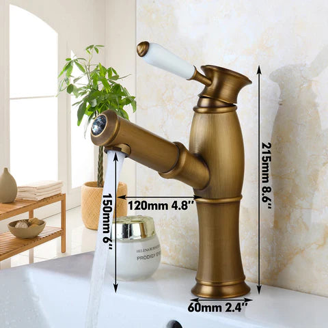 Brass Pull Out Basin Mixer #202437 - Image 2