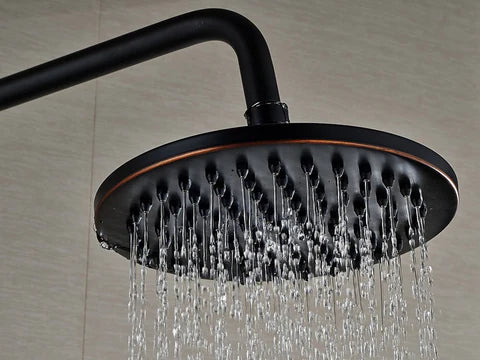 Oil Rubbed Black Antique Wall Mounted Shower #201718 - Image 3