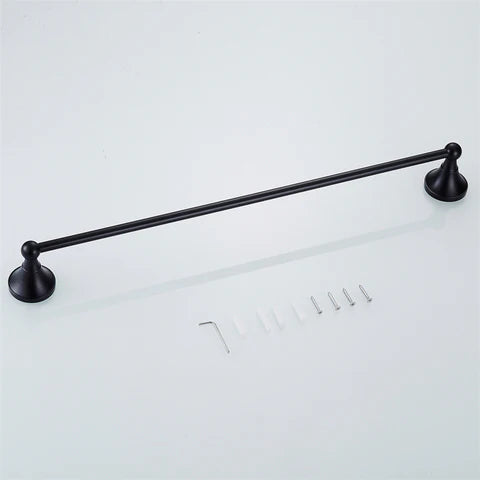 Black Antique Single Towel Rail #20194 - Image 2