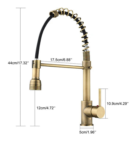 Brass Kitchen Spring Mixer #202352 - Image 3