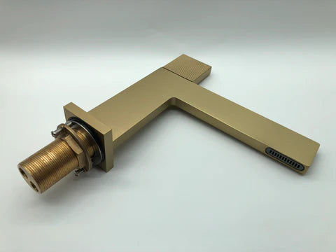 Brushed Gold Thin Basin Mixer #20142 - Image 7