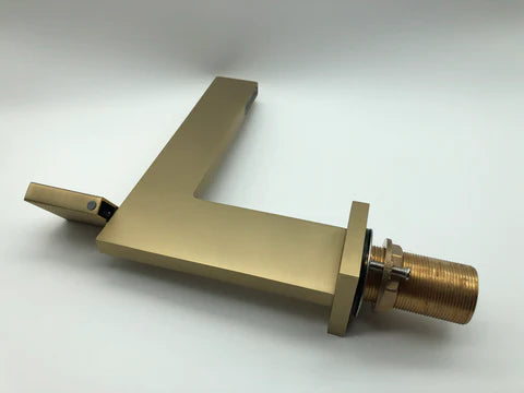Brushed Gold Thin Basin Mixer #20142 - Image 4