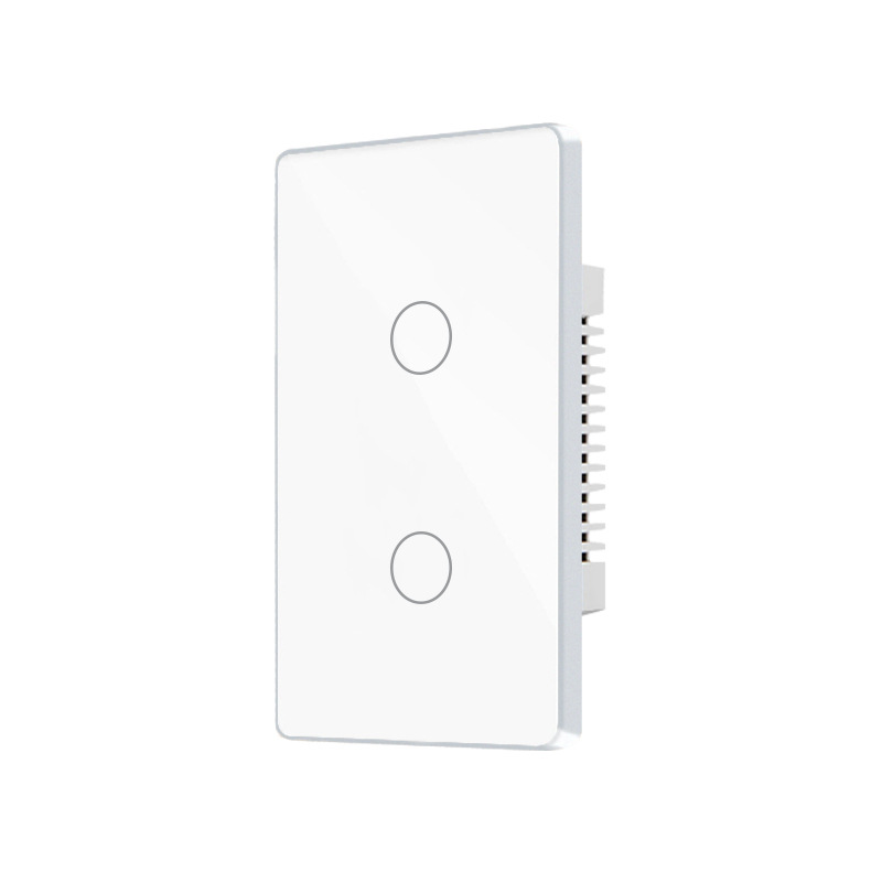 Lux - Wifi Smart Touch Switch with Silver Trimming- Black/White - Image 3