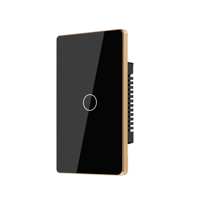 Lux - Wifi Smart Touch Switch with Gold Trimming- Black/White - Image 6