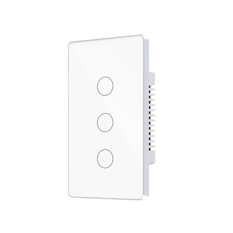 Lux - Wifi Smart Touch Switch with Silver Trimming- Black/White - Image 4