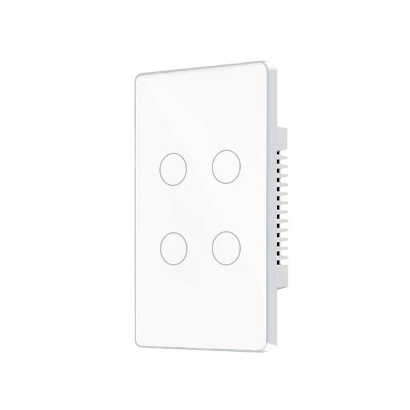 Lux - Wifi Smart Touch Switch with Silver Trimming- Black/White - Image 5