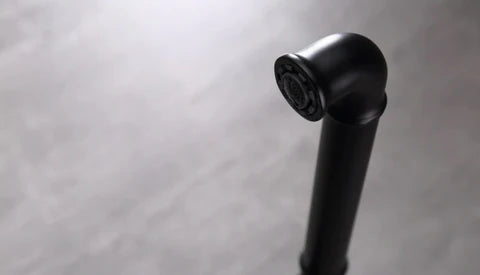Steampunk Matt Black Basin Mixer #20123 - Image 3