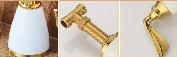 Gold Three Hold Mixer #20115 - Image 7