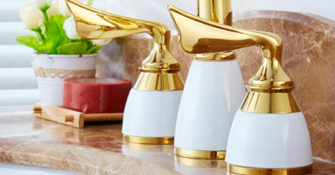 Gold Three Hold Mixer #20115 - Image 3