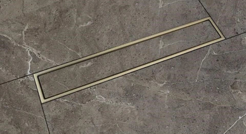 Brushed Gold Shower Trap 60cm #20117 - Image 4