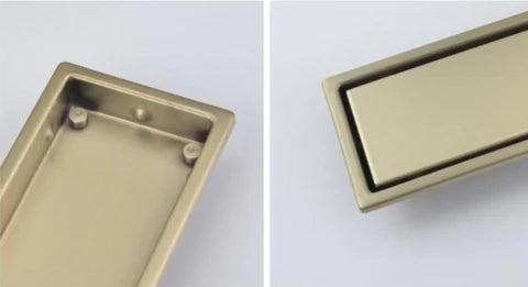 Brushed Gold Shower Trap 60cm #20117 - Image 3