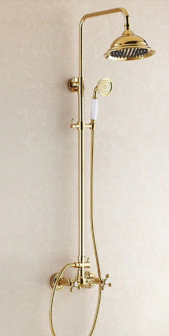 Polished Gold Wall Mounted Shower #20220 - Image 2