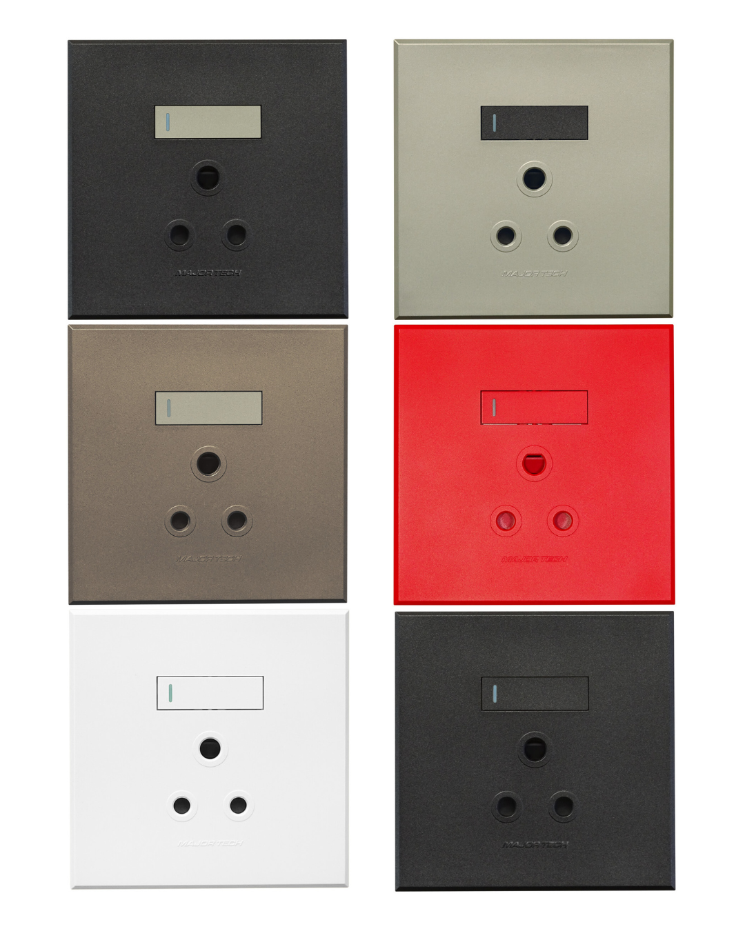 VETI 3 - Single RSA Socket - 100x100mm