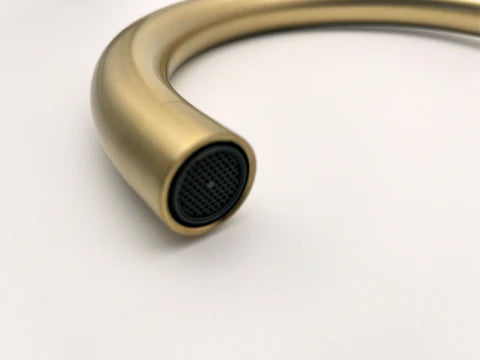 Brushed Gold Basin/Bath Mixer #202436 - Image 6