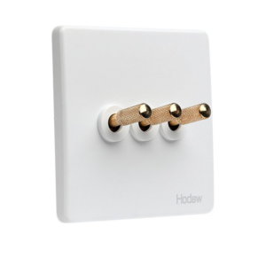Tex White With Brass Toggle, 3 Levers