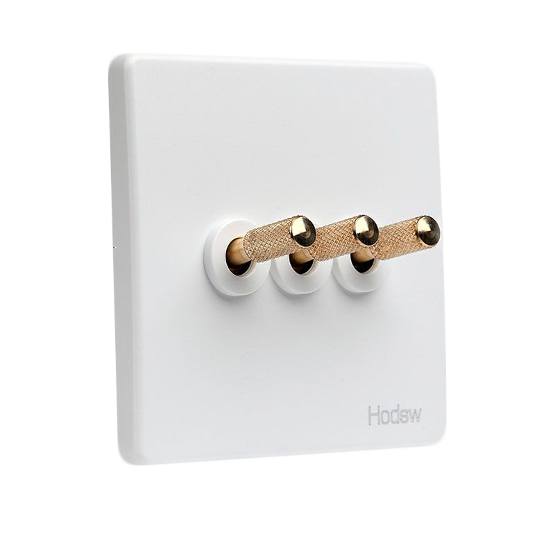 Tex White With Brass Toggle, 3 Levers