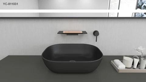 Waterfall Matt Black Basin Mixer #20120 - Image 7