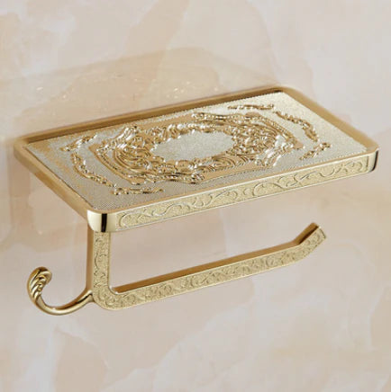 Gold Embossed Toilet Roll Holder #201815 - Image 2